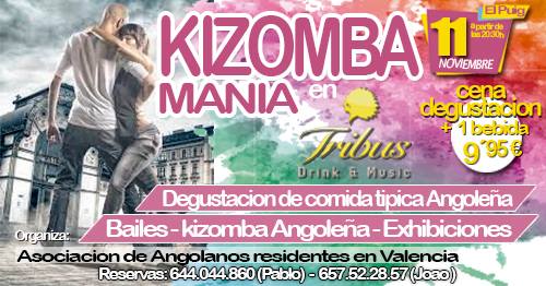 Kizomba Mania en Tribus -Drink & Music - 11 Noviembre