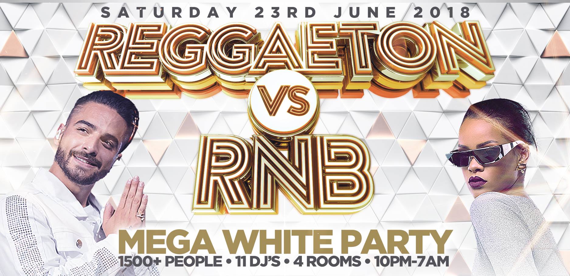 Reggaeton VS RnB WHITE PARTY at Fire & Lightbox this Saturday!
