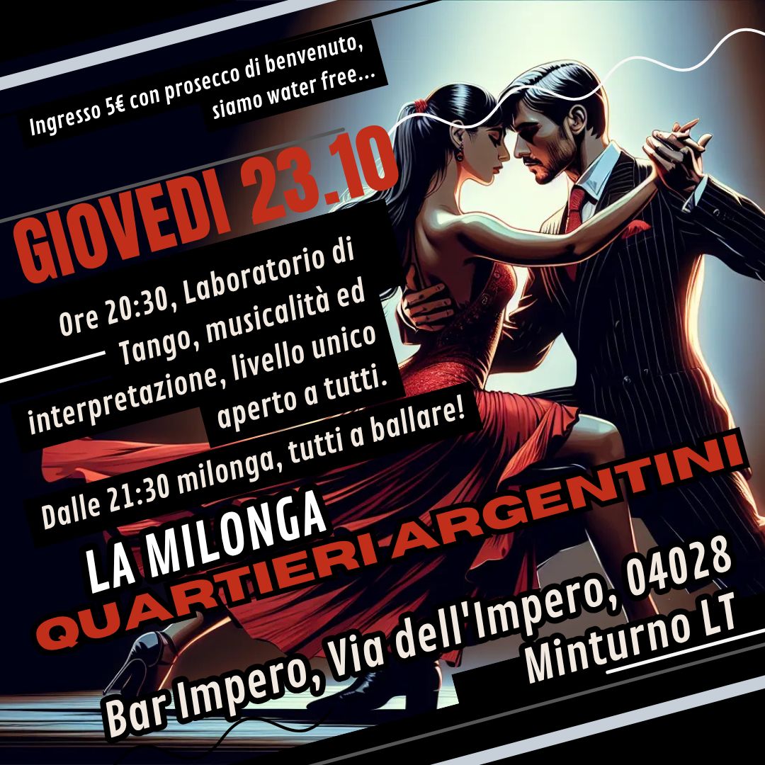 Milonga Quartieri Argentini a Scauri