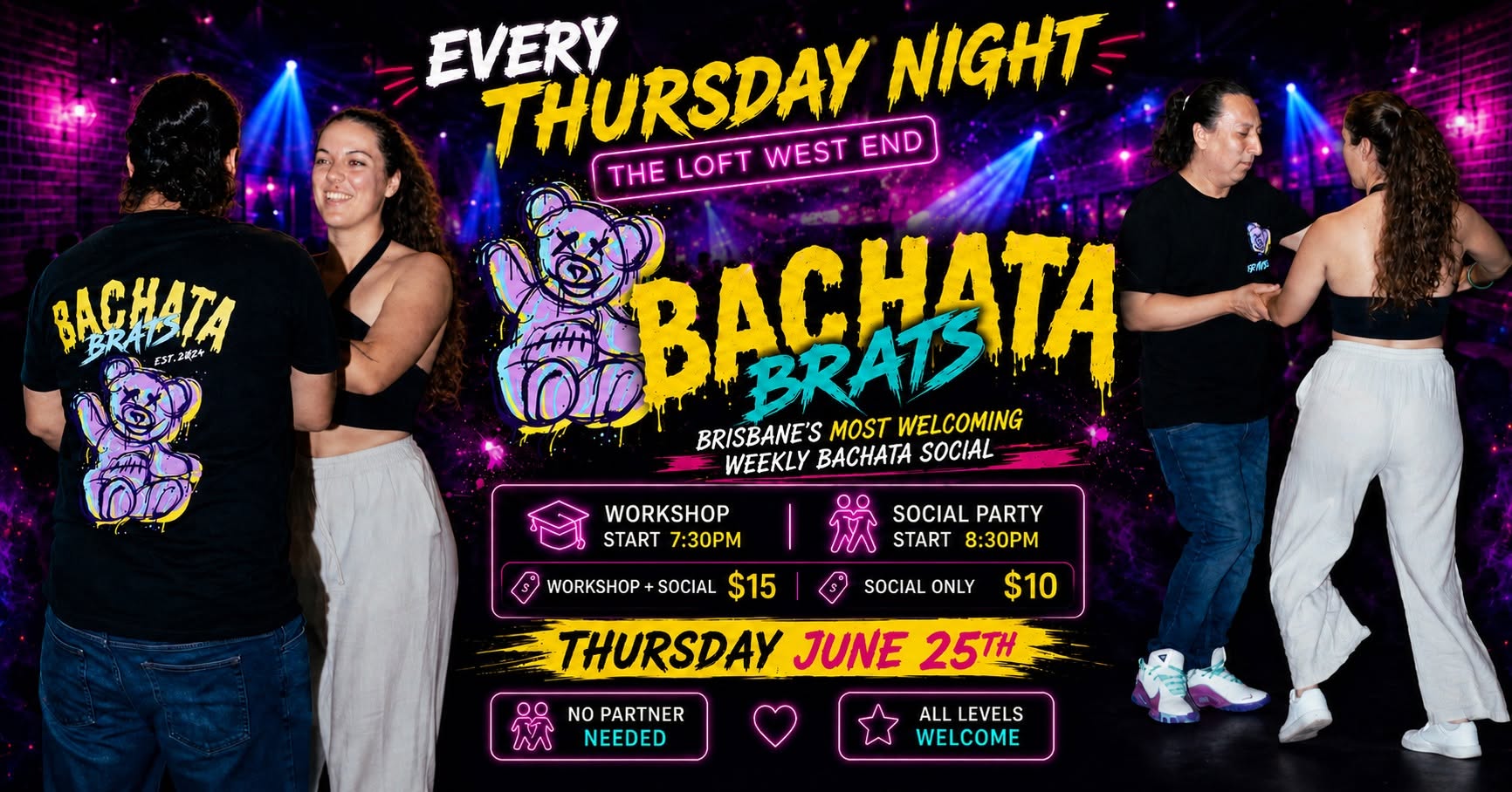 LET'S DANCE! - The LOFT West End ~ 100% BACHATA Party
