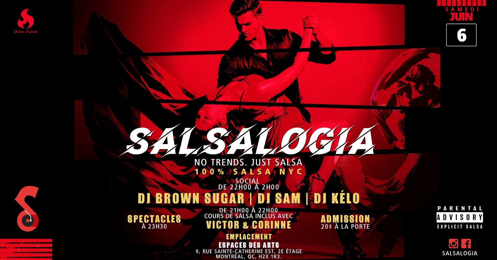 SalsaLOGIA - 100% NYC Salsa , Samedi 6 Juin 2026