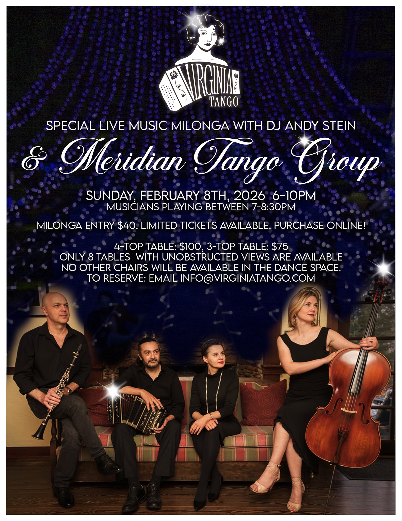 Special Live Music Milonga with Meridian Tango Group