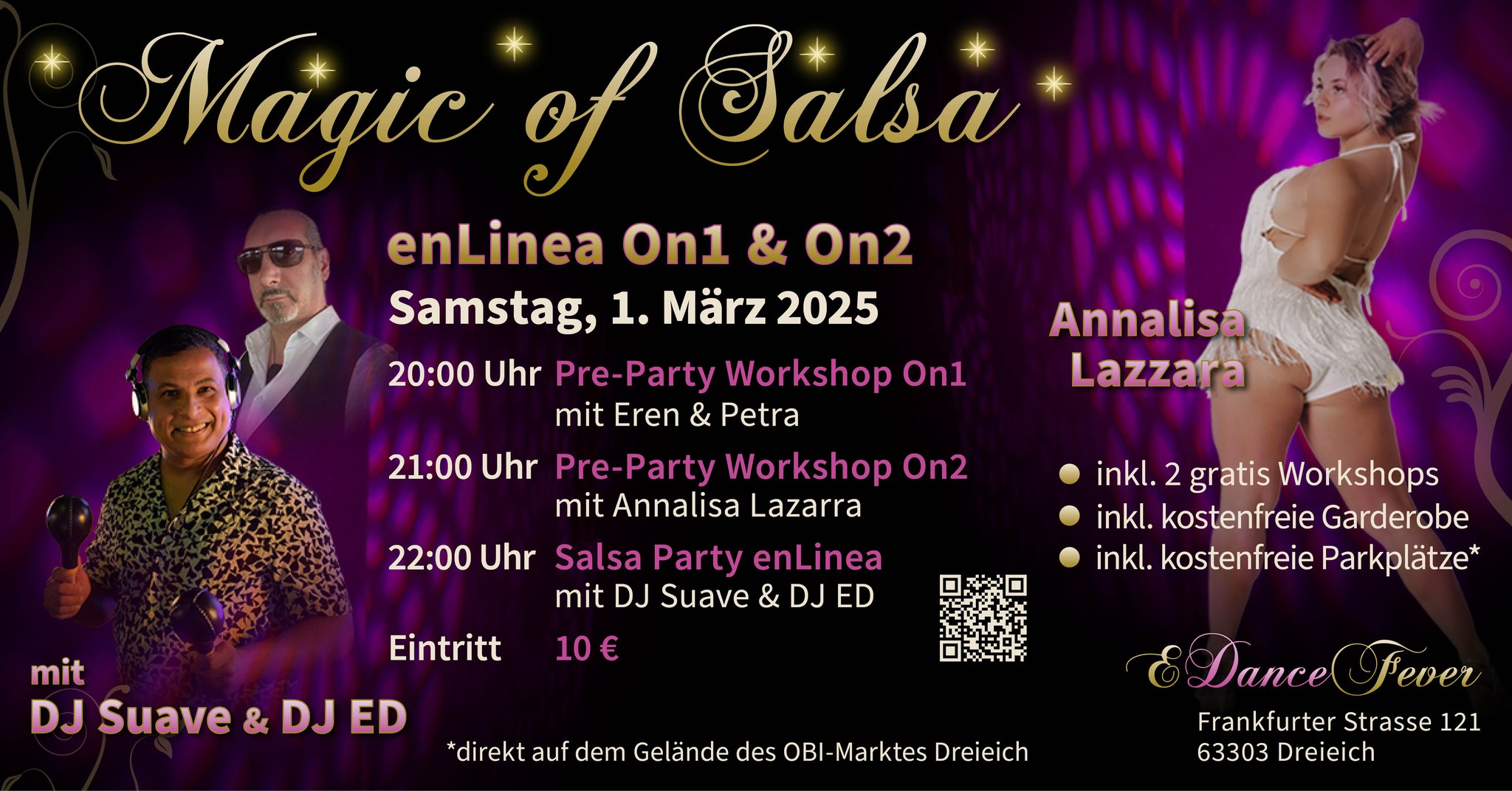 Magic of Salsa enLinea with DJ Suave & DJ ED - SA., 1. März 2025