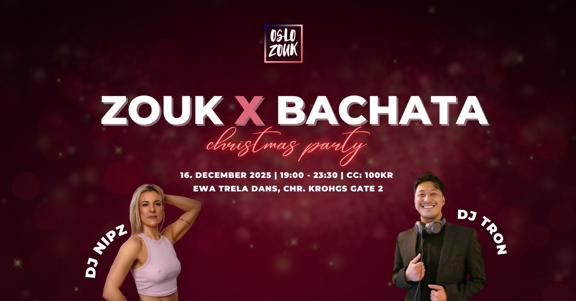 Zouk x Bachata Christmas Party at Ewa Trela Dans Oslozouk 16.12.2025