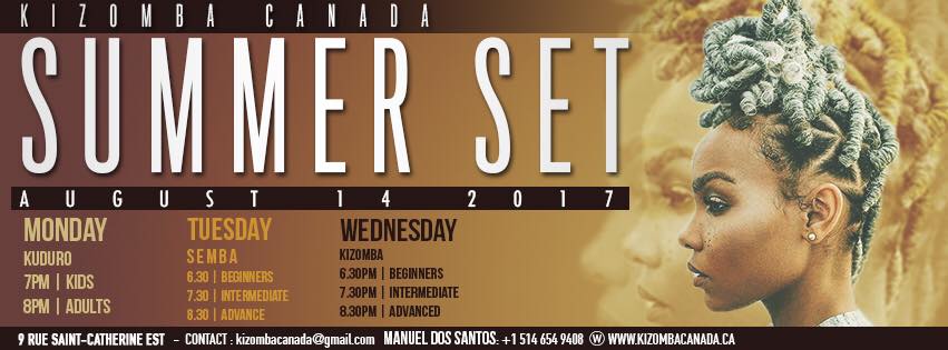 Summer Set • Dance Programs • August 14 2017 • Kizomba Canada •