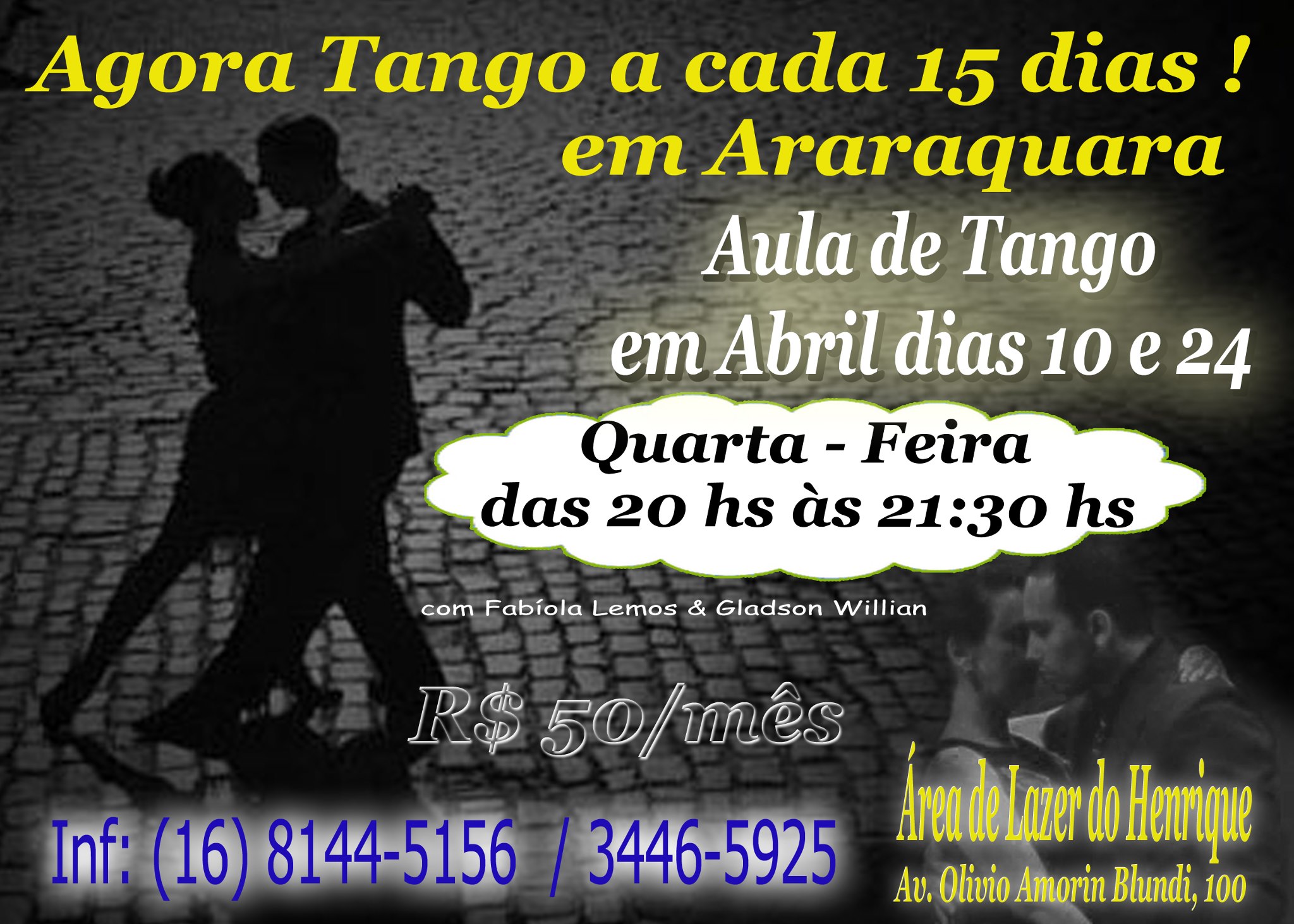 Aulas de Tango em Araraquara