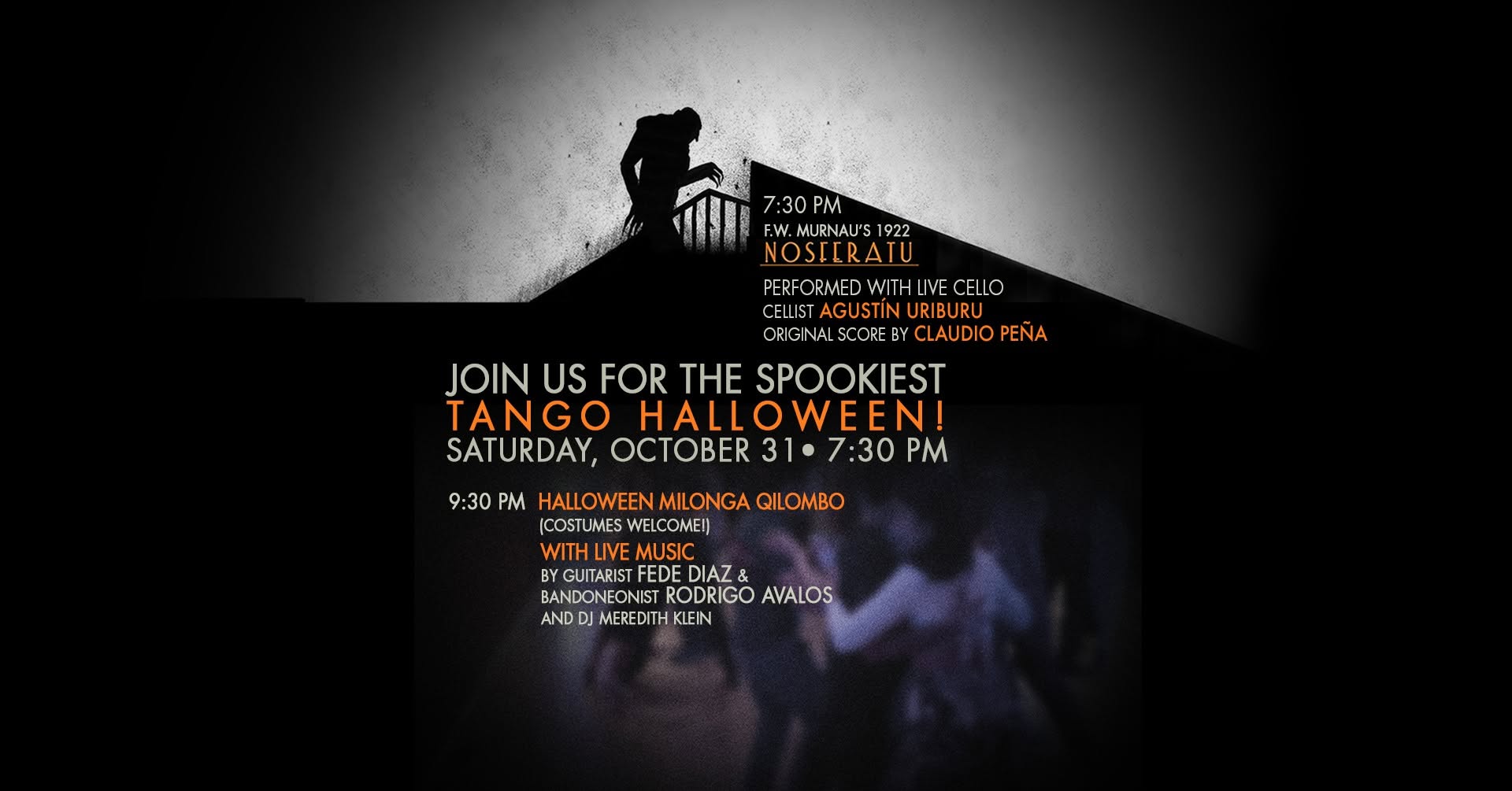 🎃 Halloween Milonga Qilombo: LIVE MUSIC by Fede Diaz & Rodrigo Avalos