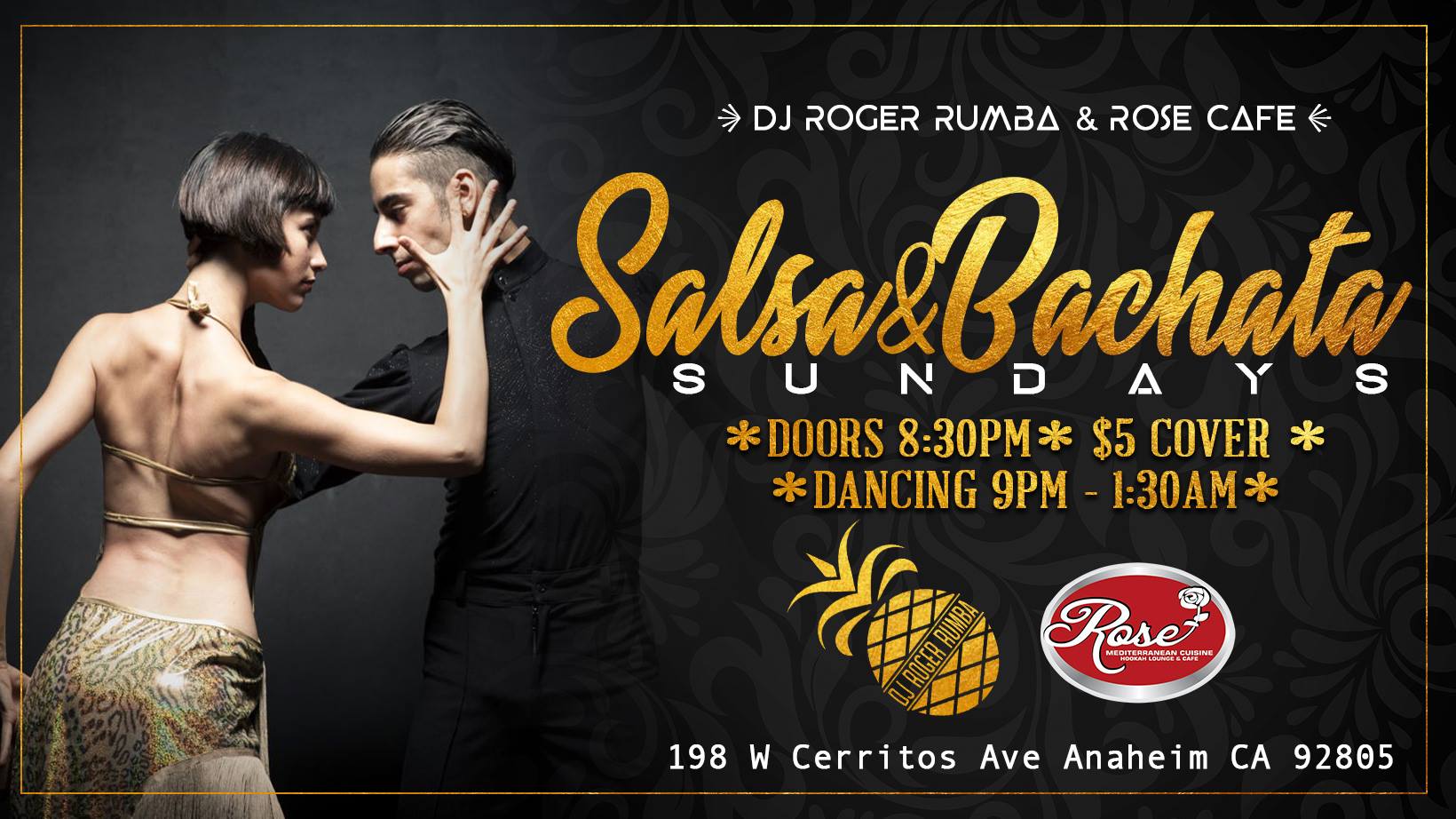 Salsa&Bachata Sundays JAN 27 ~ Rose Cafe