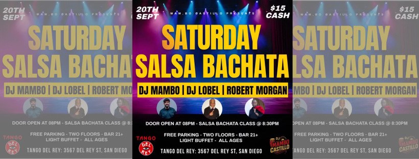 SALSA & BACHATA SATURDAY SEPT. 20TH