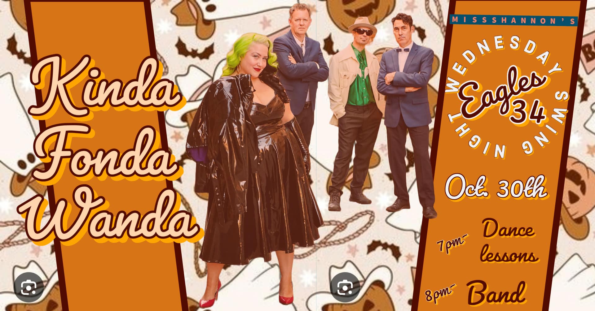 Kinda Fonda Wanda Pre-Halloween at Swing Dance Wednesday 10 30