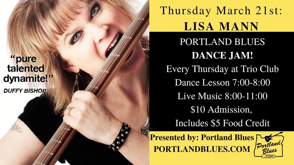 Portland Blues Dance Jam! Kevin Selfe & Lisa Mann Thursday 3 21