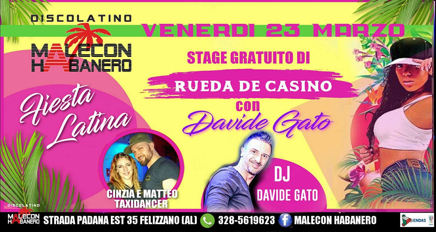 Stage GRATUITO di RUEDA DE CASINO con DAVIDE GATO