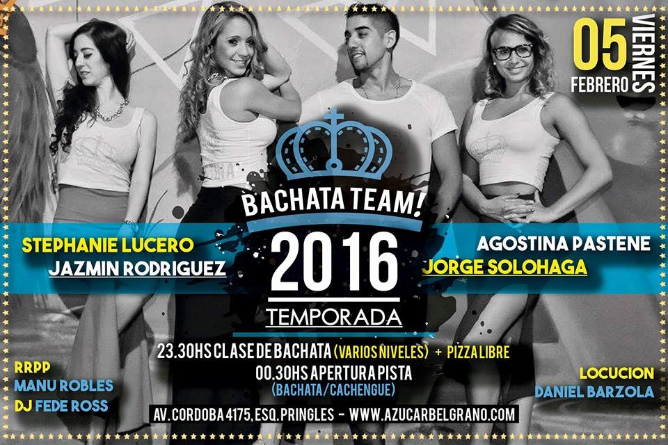 BACHATA TEAM! Viernes 5 de Febrero!!