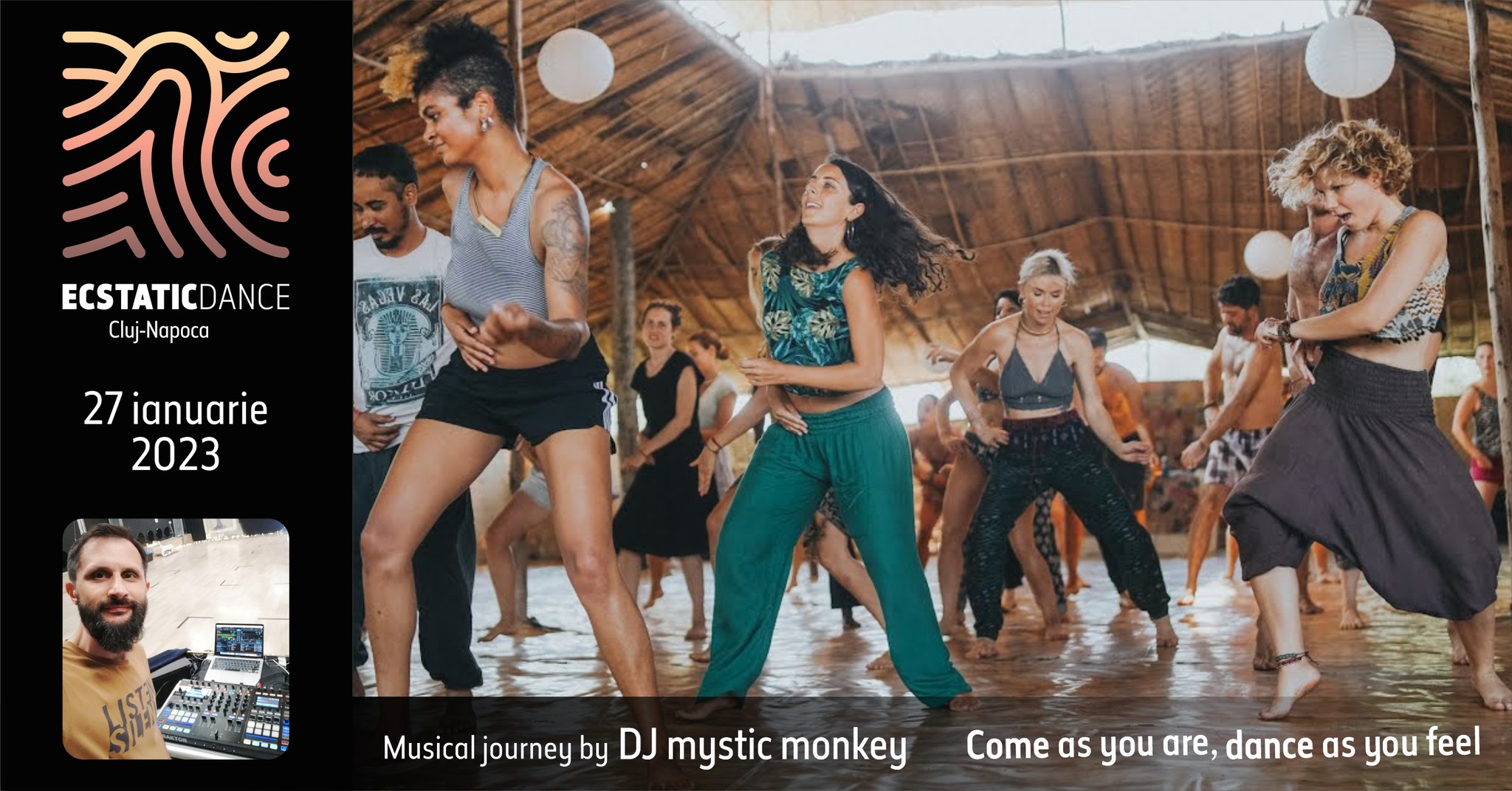 Ecstatic Dance Cluj-Napoca: 2023 Dancing Anew with DJ mystic monkey