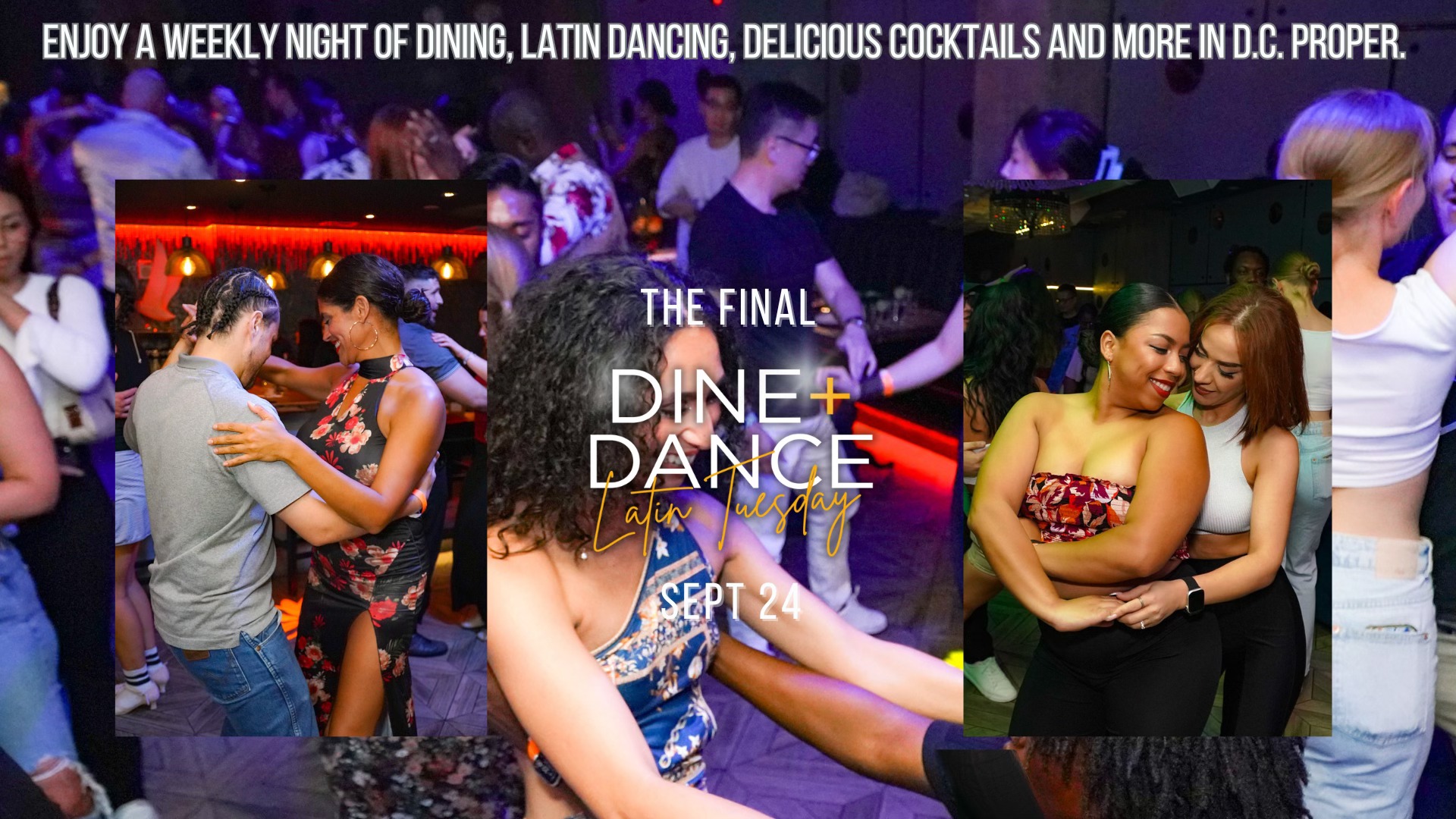 The Final DINE + DANCE Latin Tuesday at LIMA Twist. Bachata Class by NOELIA