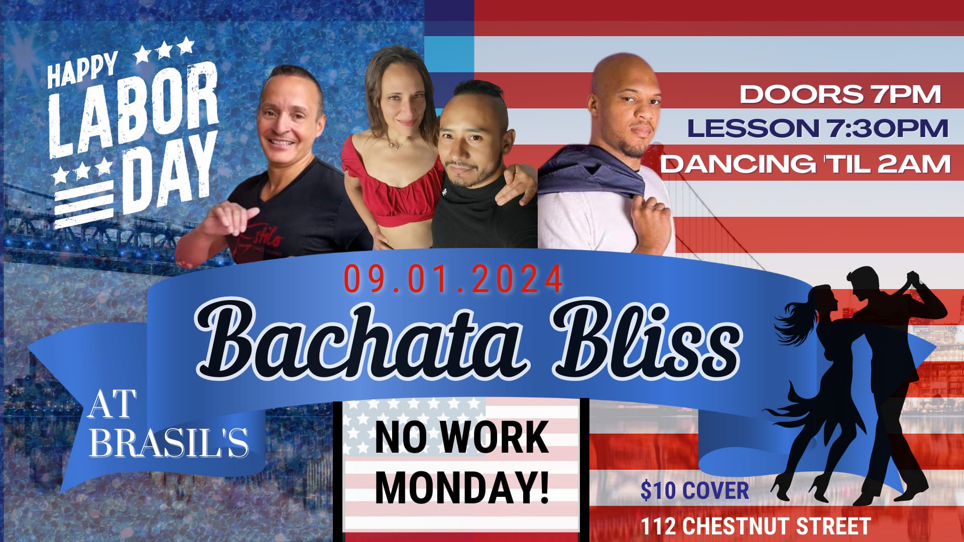 No Work Monday Bachata Bliss @ BRASILS’S
