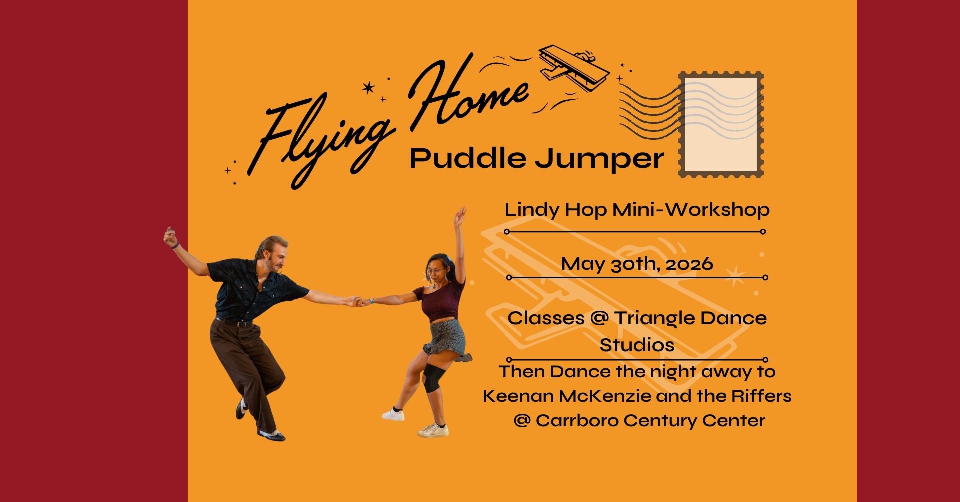 Flying Home Puddle Jumper, a Lindy Hop Mini-Workshop Weekend