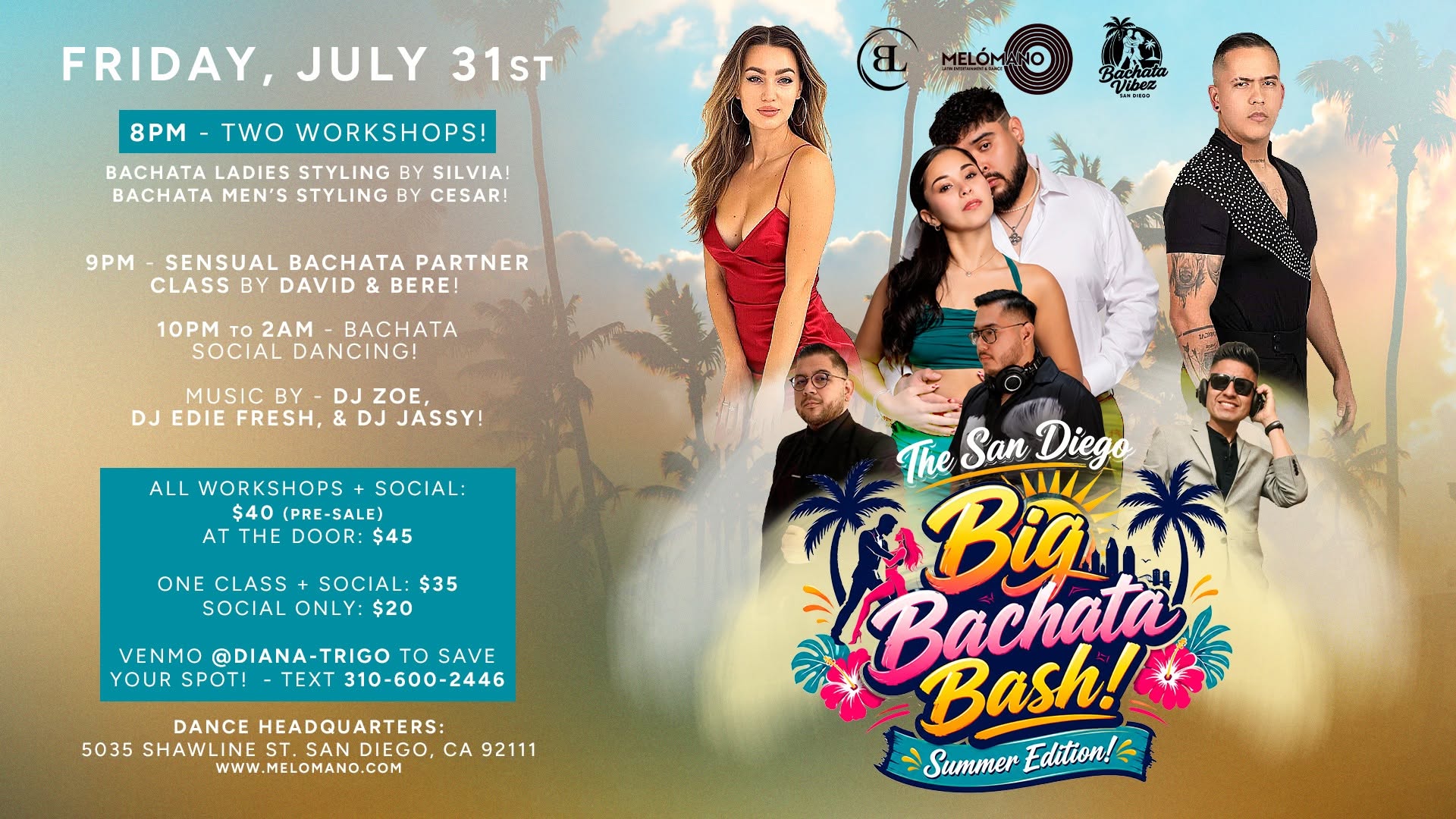 The San Diego Big Bachata Bash - Summer Edition! 7 31