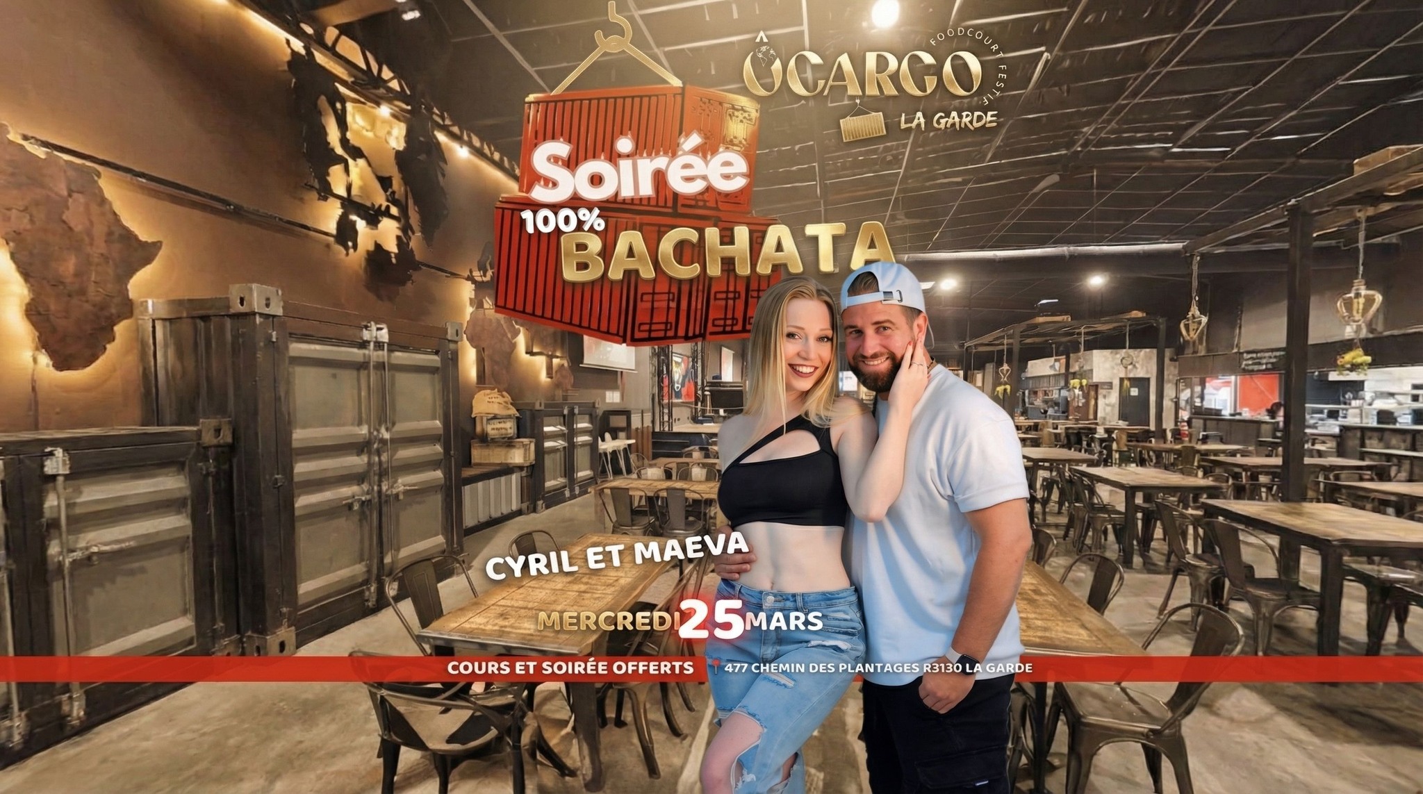 ÔCargo 100% Bachata Cyril et Maeva - Mercredi 25 Mars