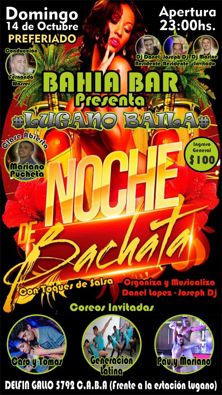 LuganoBaila Edicion Bachata + BahiaBar