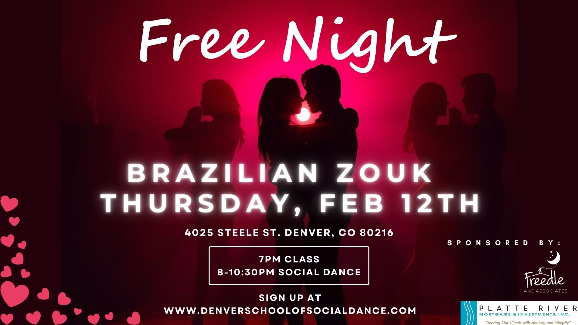 Free Brazilian Zouk Class & Dance
