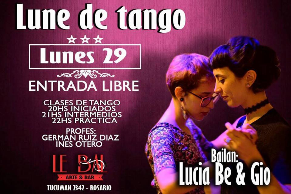 Lunes de Tango en Le Bal. Bailan Gio de Bellonia y Lucia Be