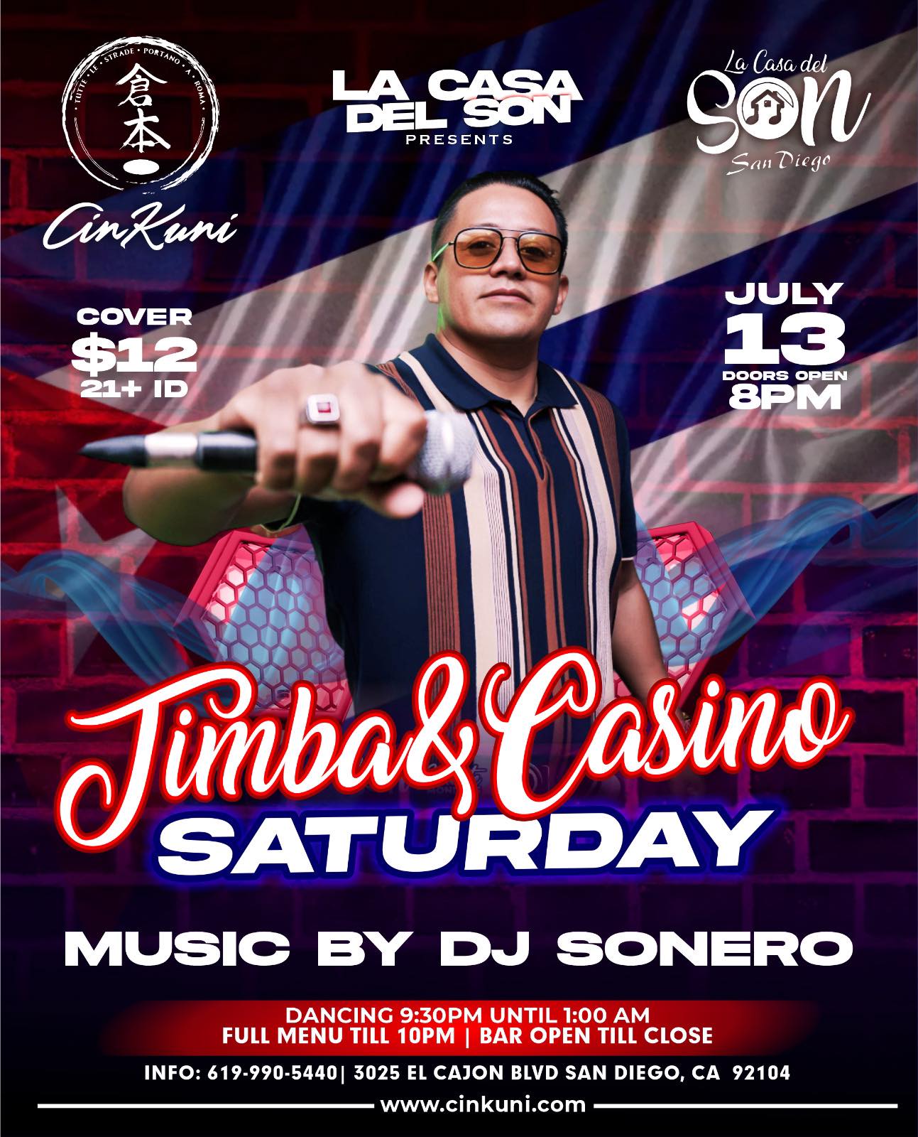 Timba & Casino Saturday @ Cinkuni