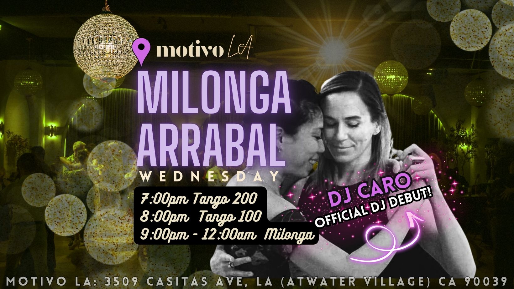 Milonga Arrabal w DJ Caro (DJ Debut!)