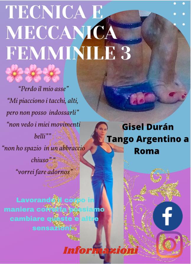 Tecnica e meccanica Feminile 3 con GISEL DURÁN