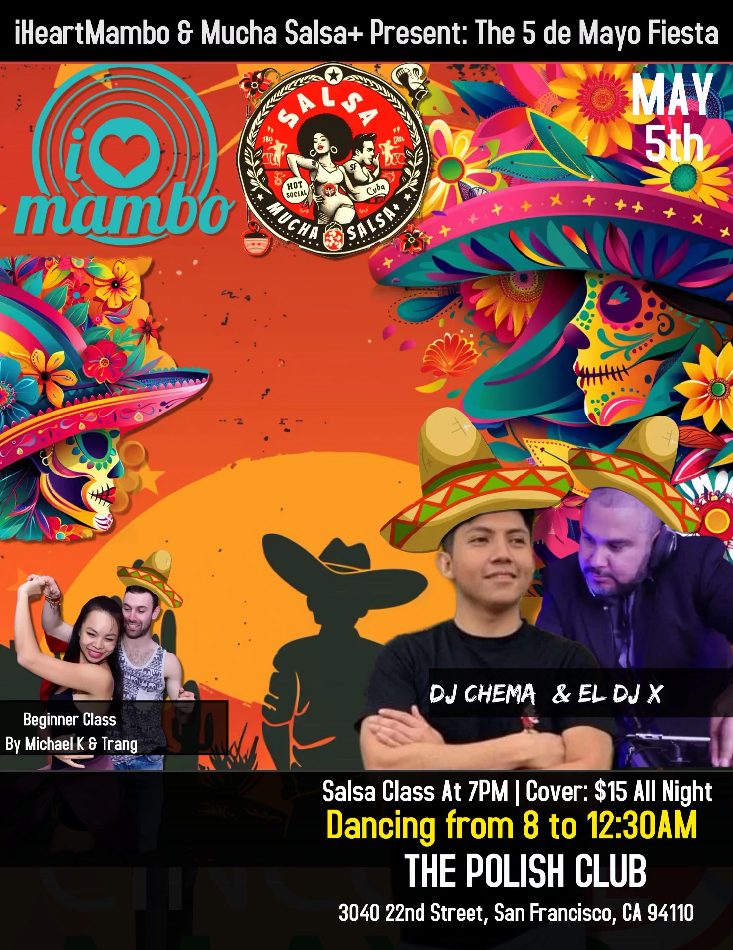 iHeartMambo and Mucha Salsa+ - 5 de Mayo Fiesta Edition with DJ Chema and DJ X