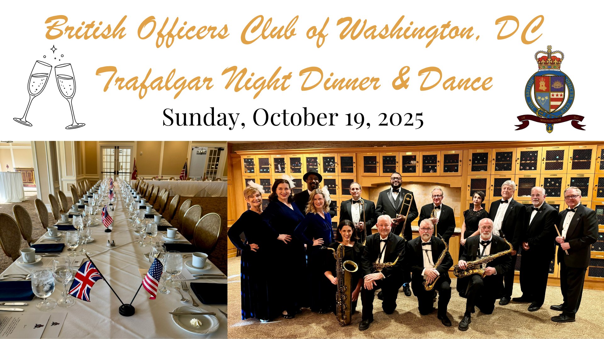 British Officers Club of Washington, DC: Trafalgar Night Dinner and Dance