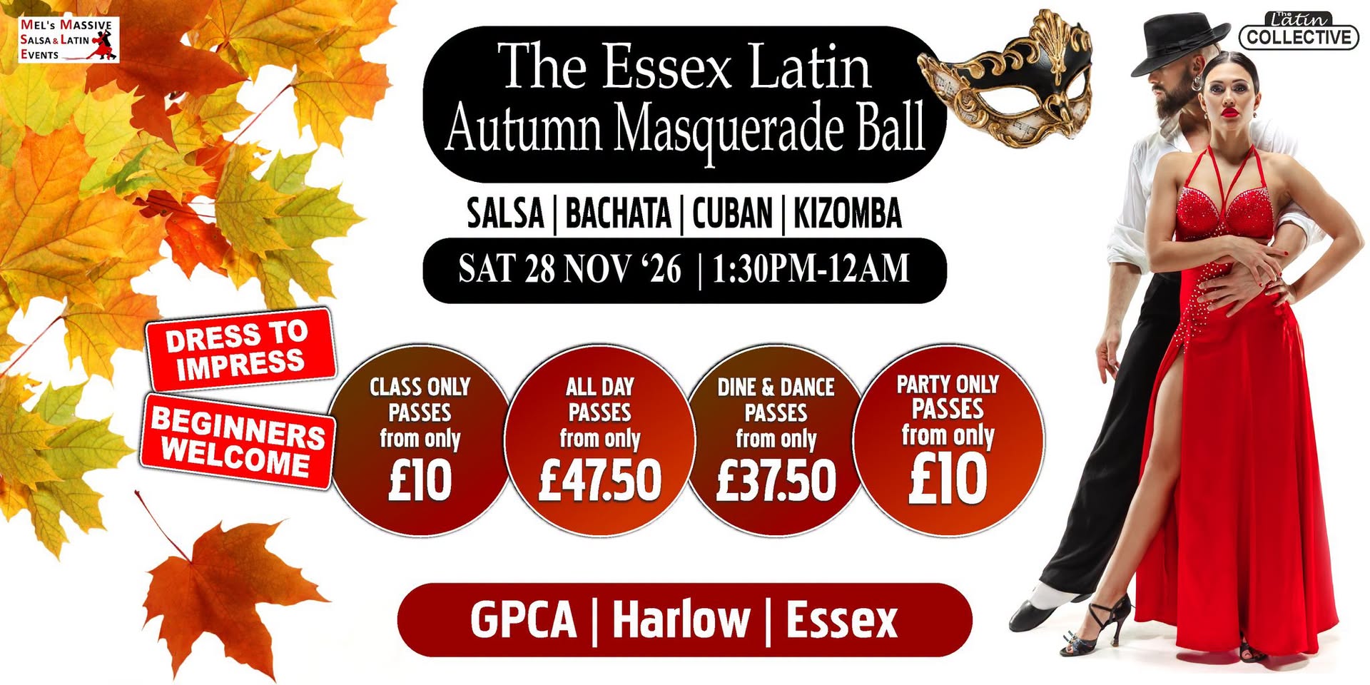 THE ESSEX LATIN AUTUMN MASQUERADE BALL