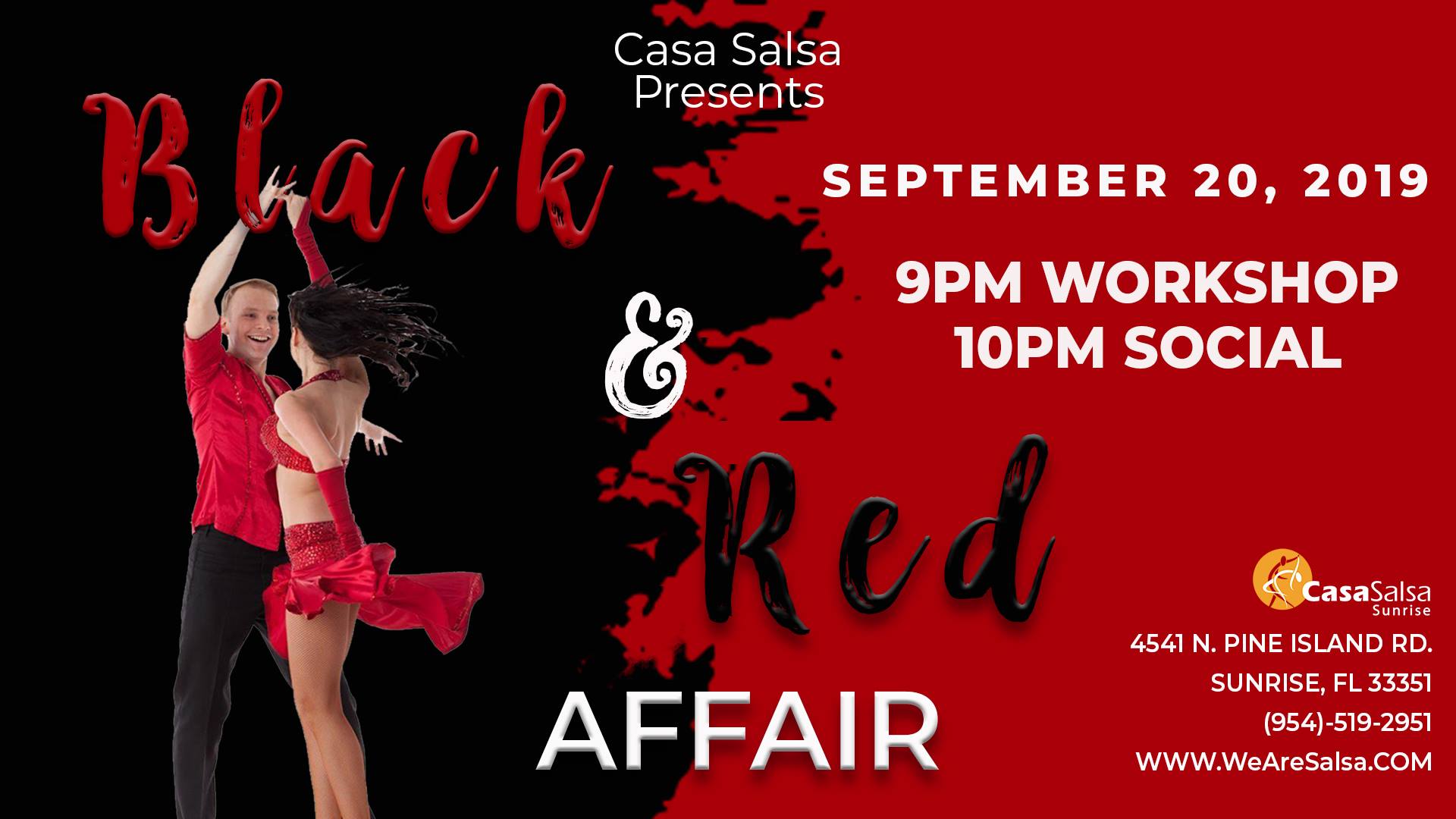 Casa Salsa Red & Black Affair Social ft. DJ Artie Bronx