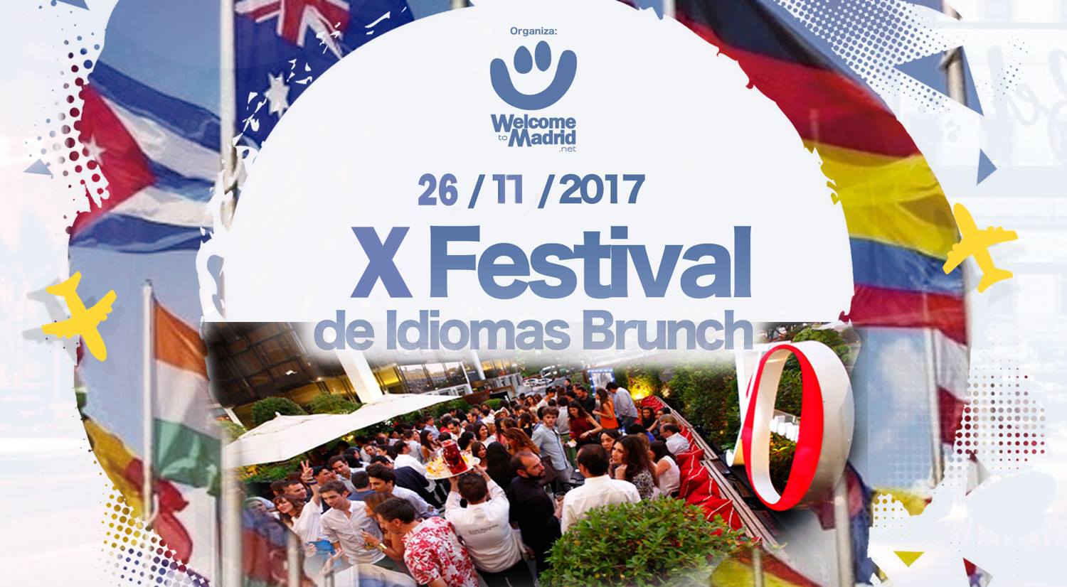 X Festival multicultural de idiomas brunch y music