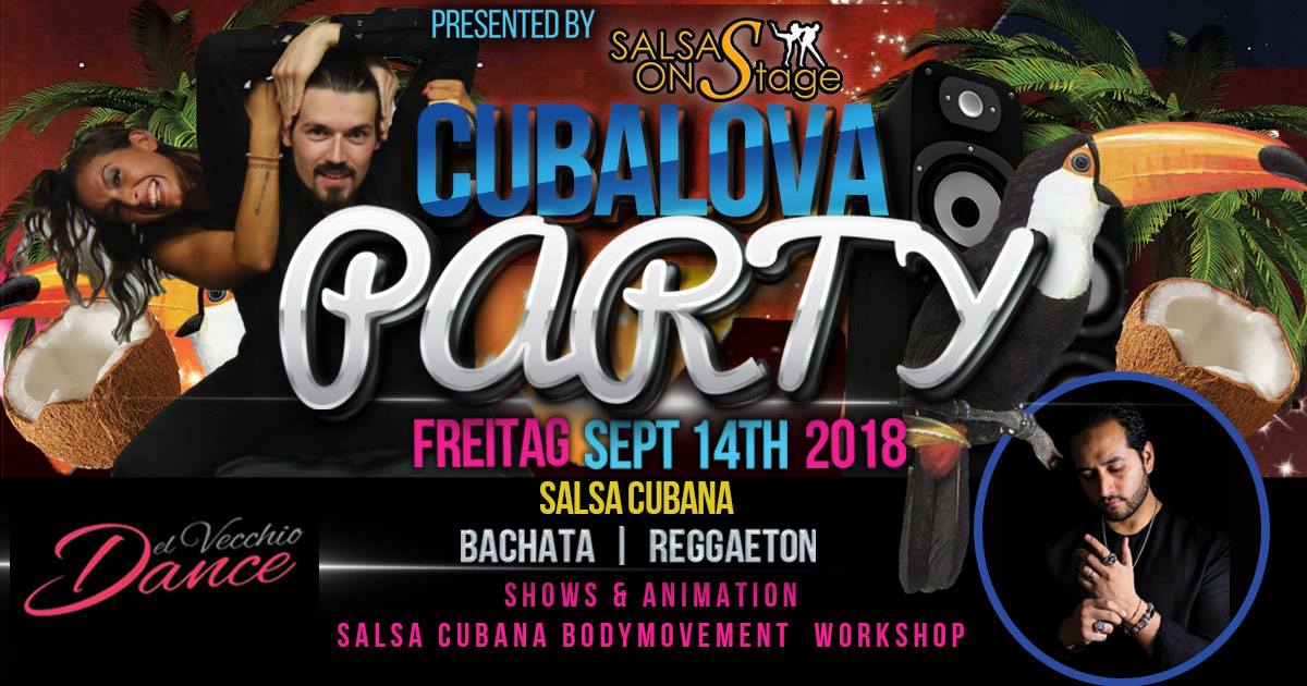 Cubalova Latin Party mit Bodymovement Workshop & Shows