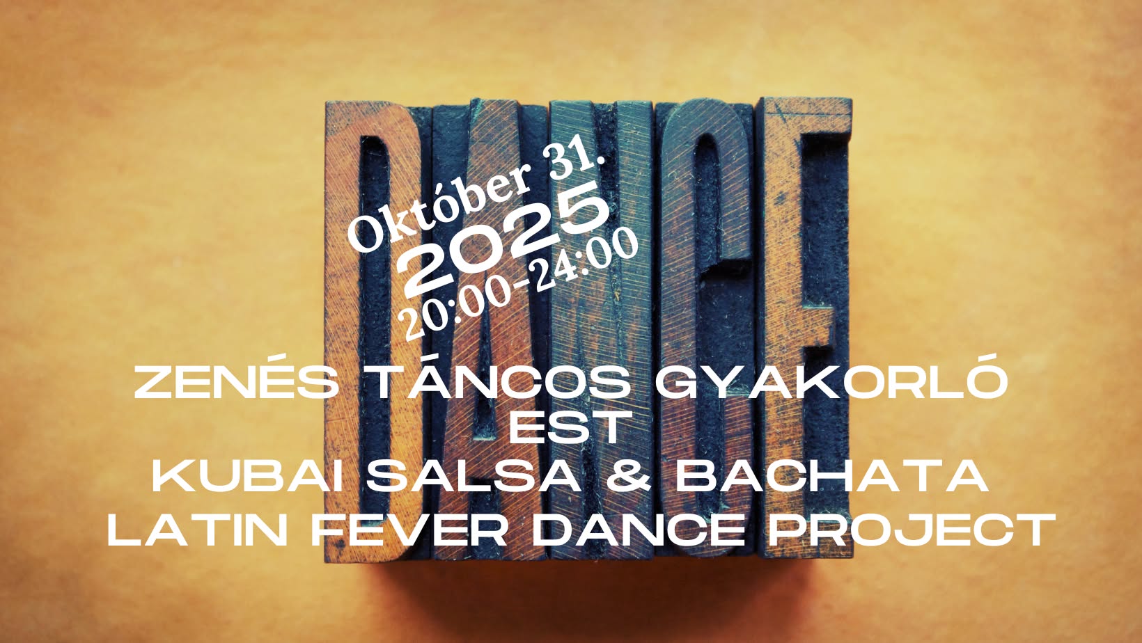 Zenés Táncos Gyakorló Est - Kubai Salsa & Bachata - 2025.10.31 - péntek
