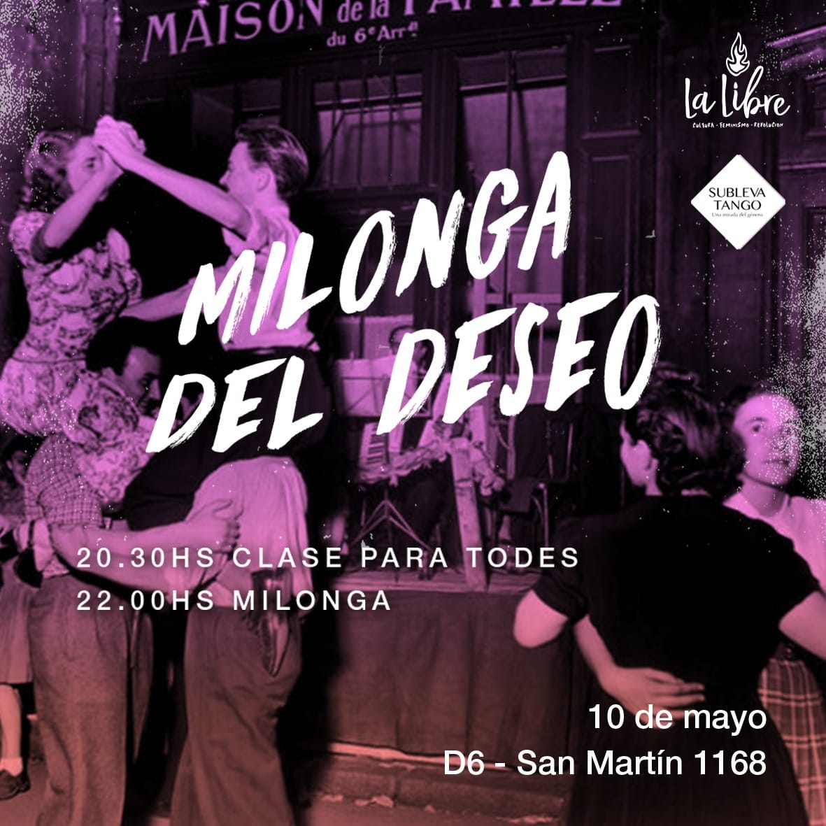 Milonga del Deseo en La Libre