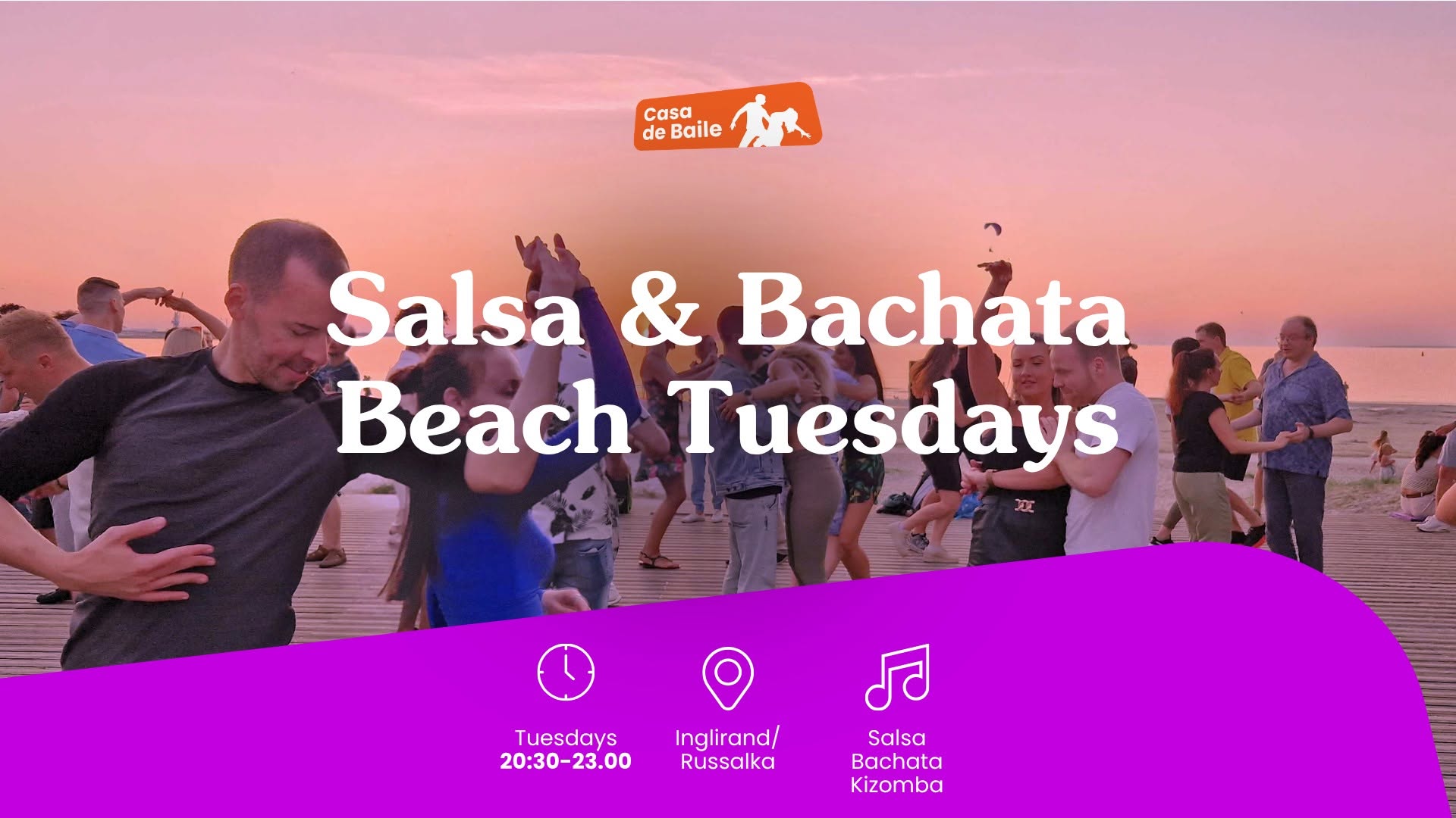 Salsa & Bachata Beach Tuesdays @Inglirand by Casa de Baile