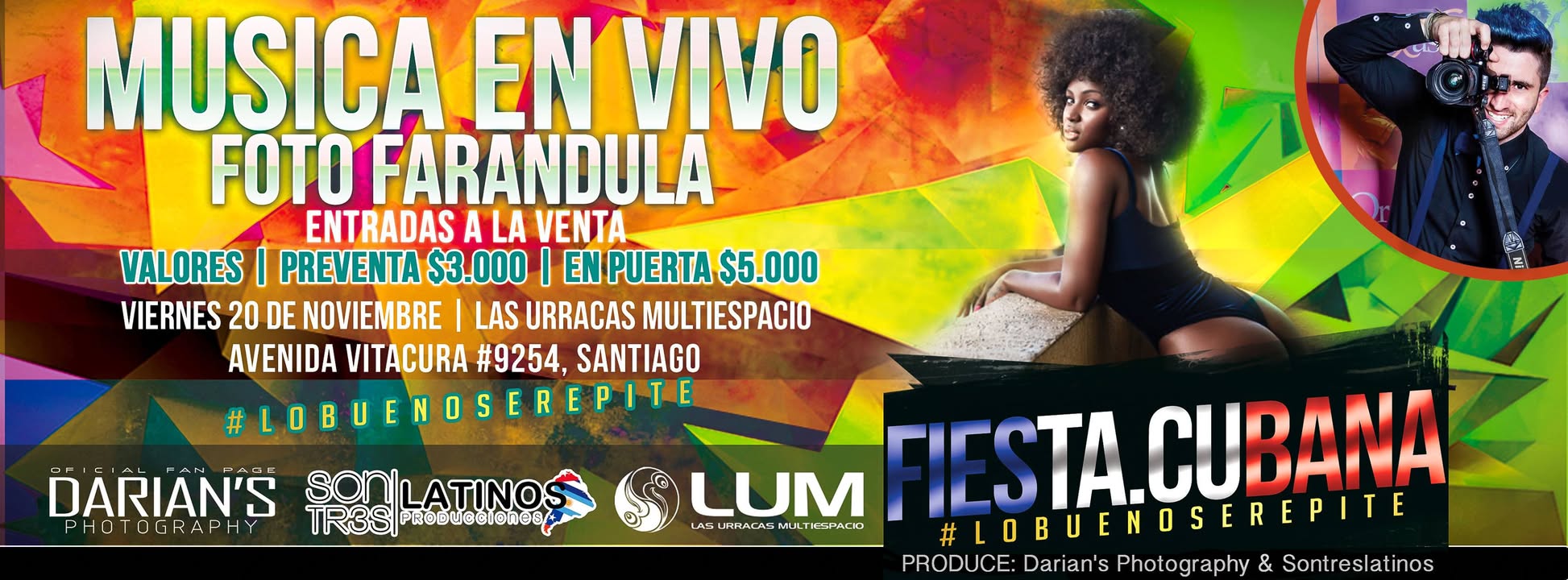 FIESTA CUBANA #lobuenoserepite Viernes 20 Nov Las Urracas
