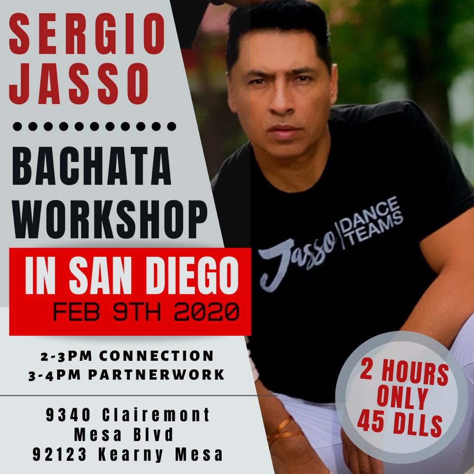Bachata Workshop in San Diego with Sergio jasso