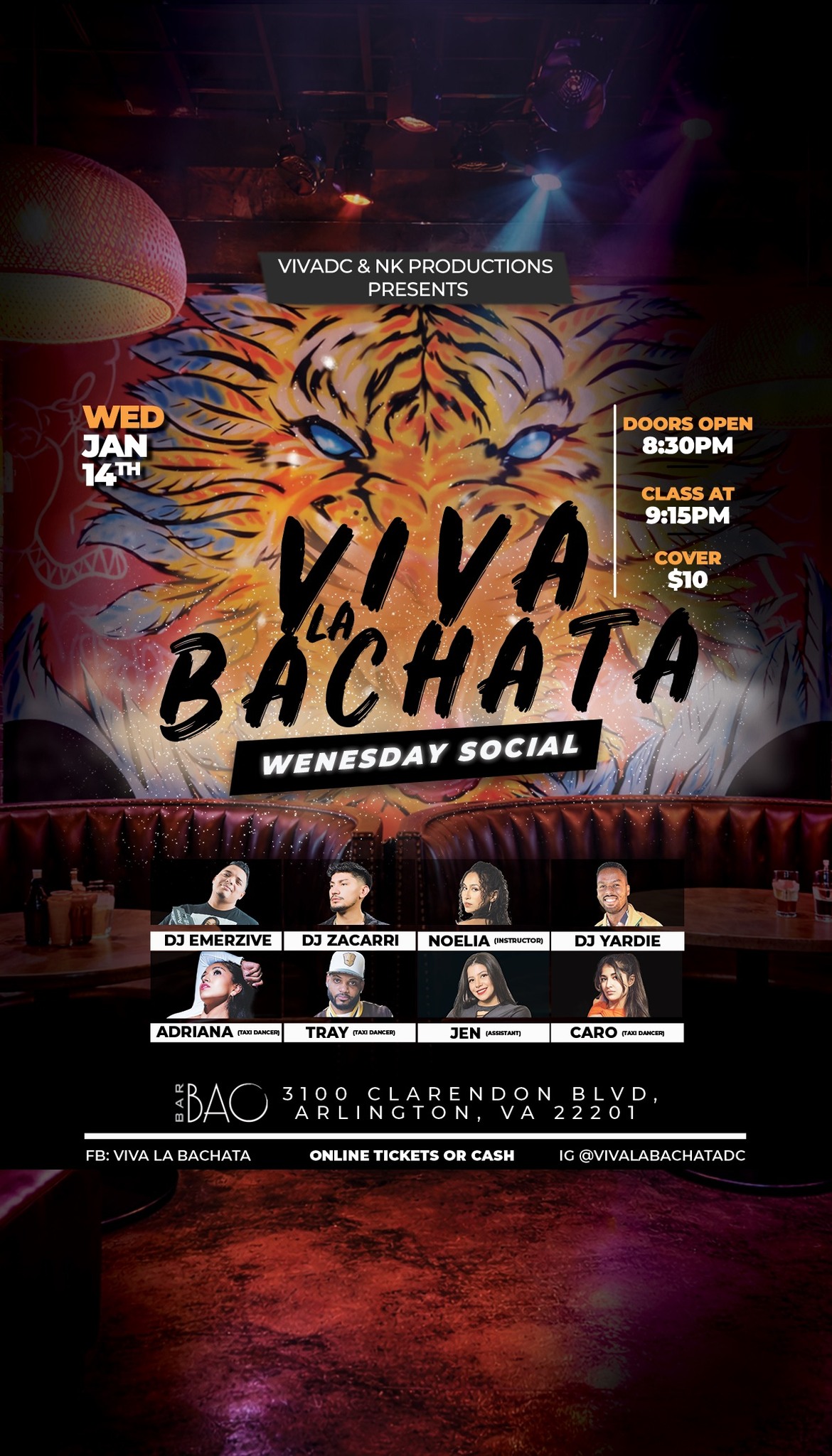 🐻Viva La Bachata Wednesday Social🐯