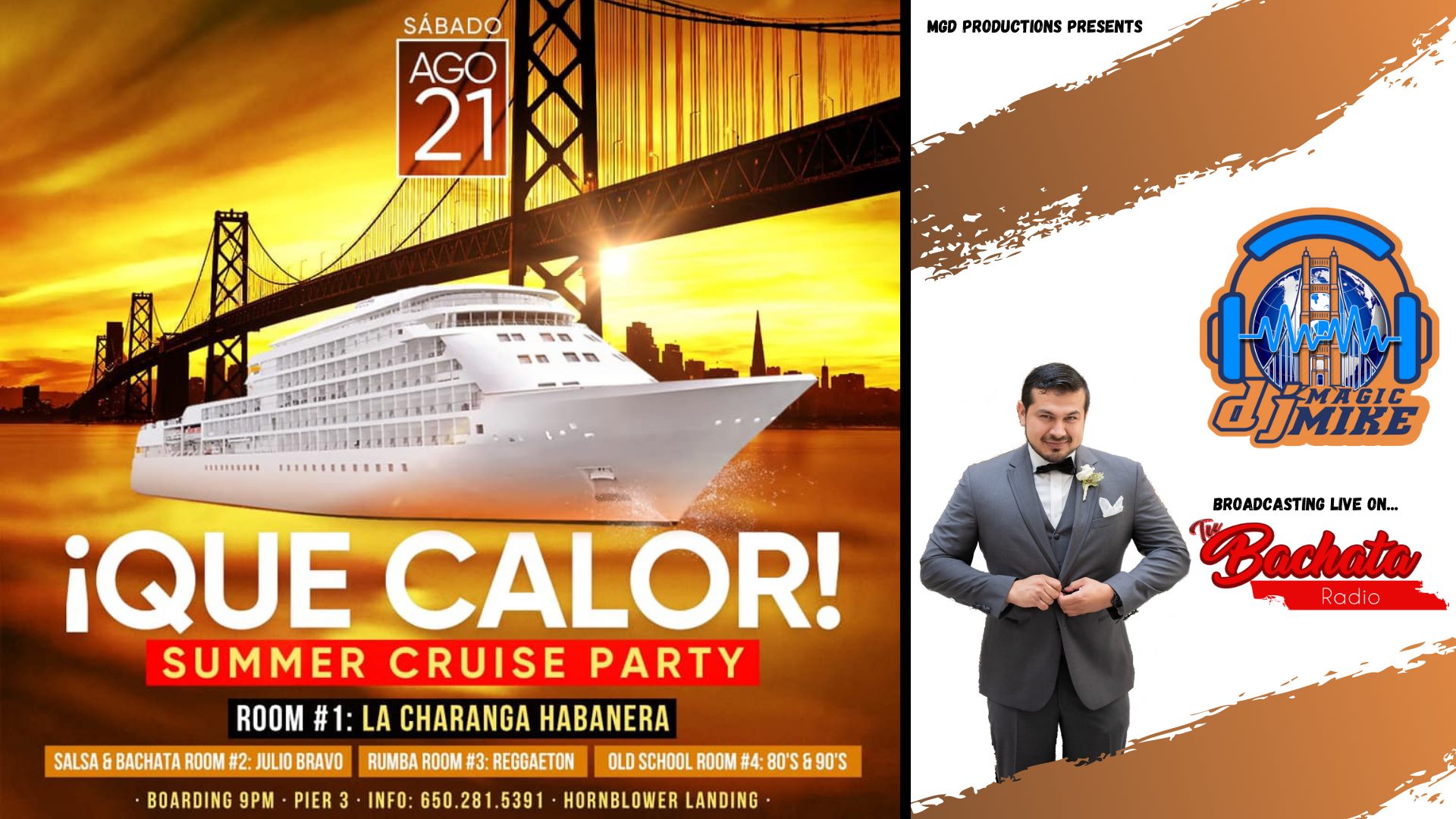 ¡ Que Calor! Salsa & Bachata Summer Cruise Party