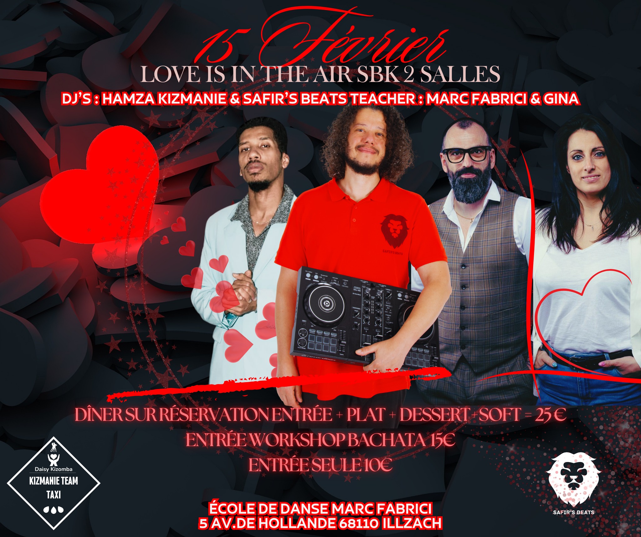 💖🌹 KIZMANIE EVENT LOVE IS IN THE AIR SOIRÉE SPÉCIALE SAINT-VALENTIN (2 salles) 🌹💖