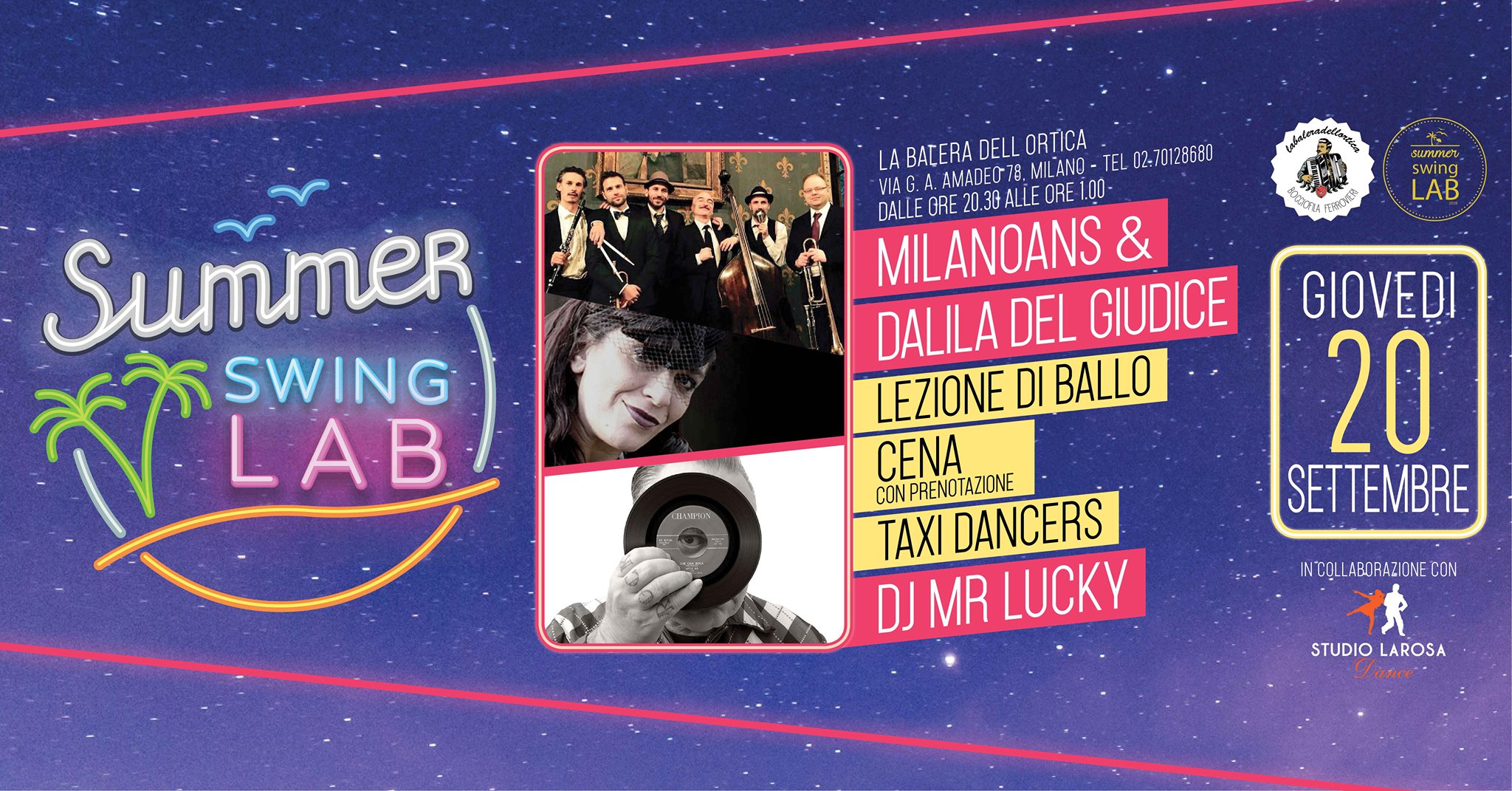 Summer Swing Lab 20 Sett. - Last Call - Balera dell' Ortica