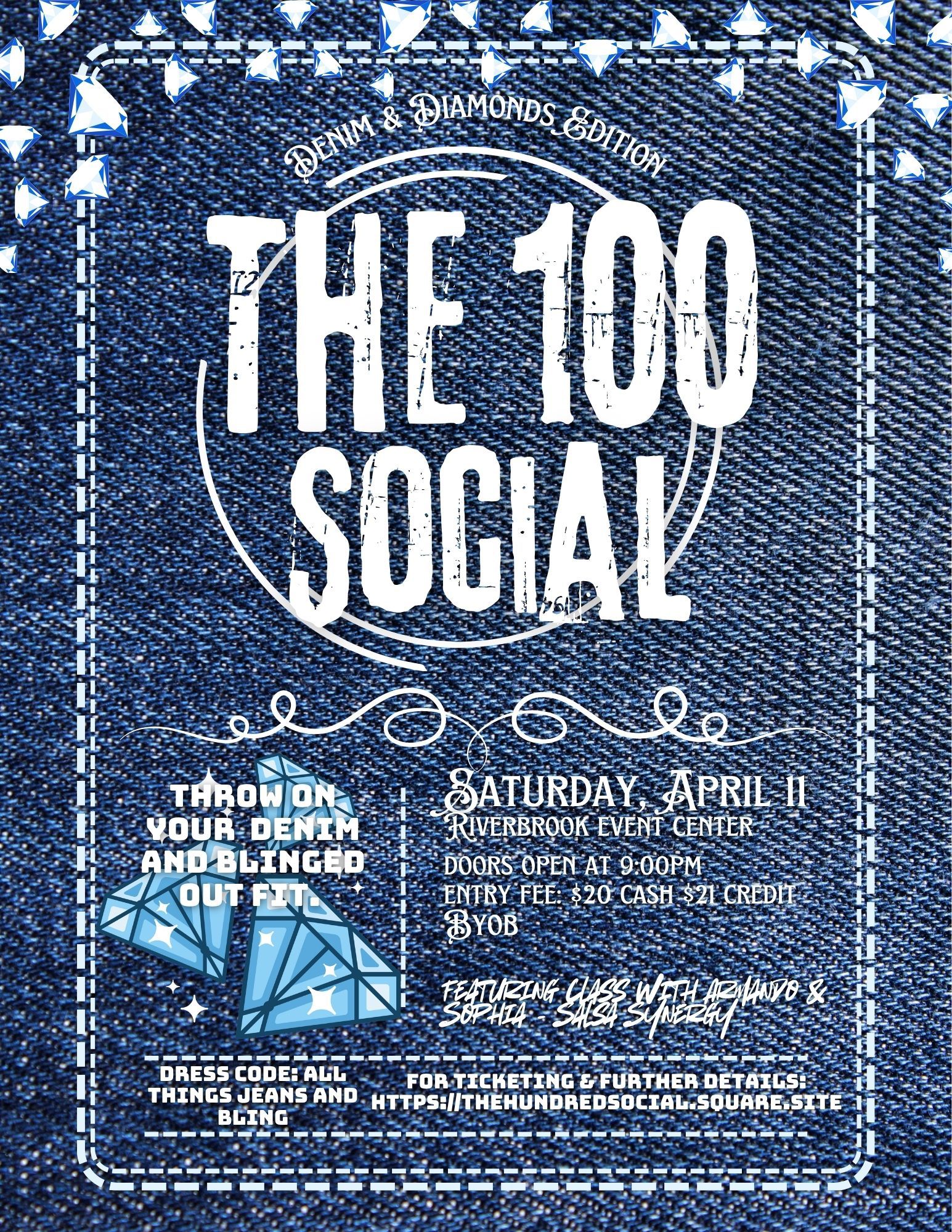 The Hundred Social - Denim and Diamonds Night