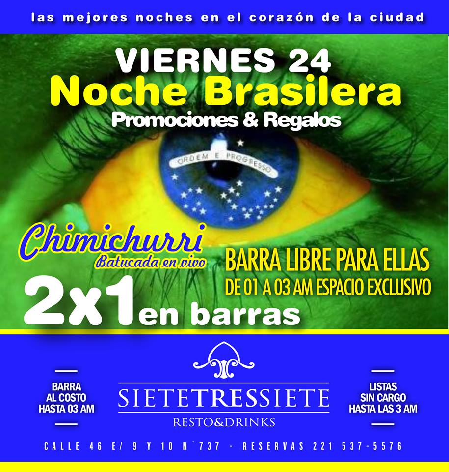 Noche Brasilera #CHIMICHURRISAMBA