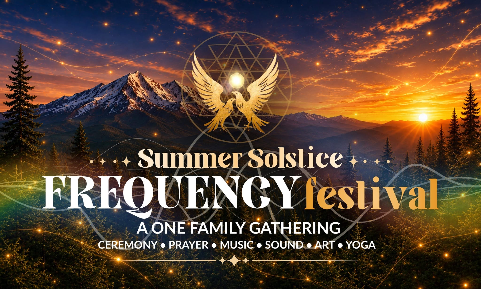 Frequency Festival Mount Shasta - June 19 21, 2026 - A Summer Solstice One family Gathering