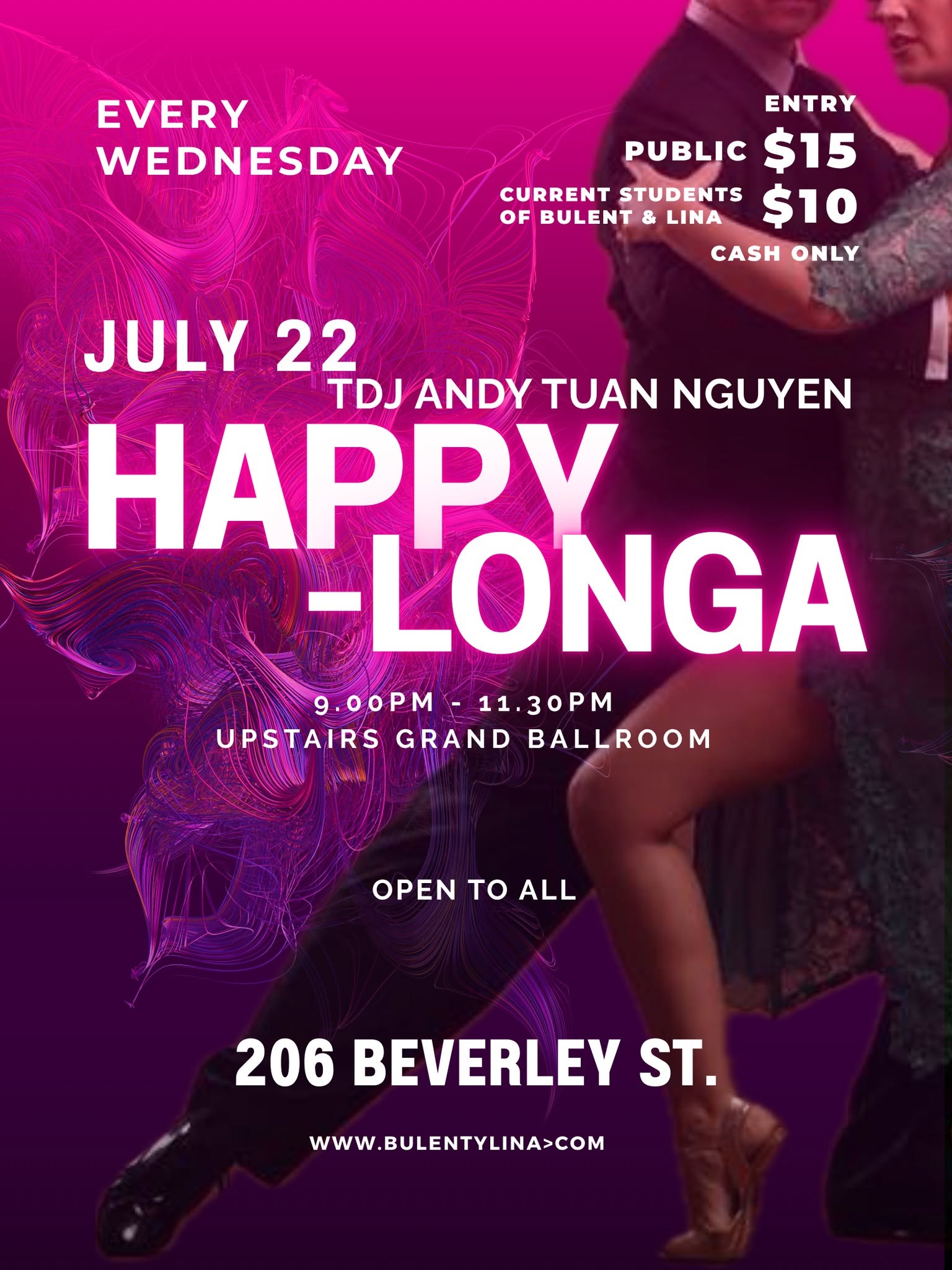 HAPPYLONGA, Wednesday, July 22, DJ Andy Tuan Nguyen