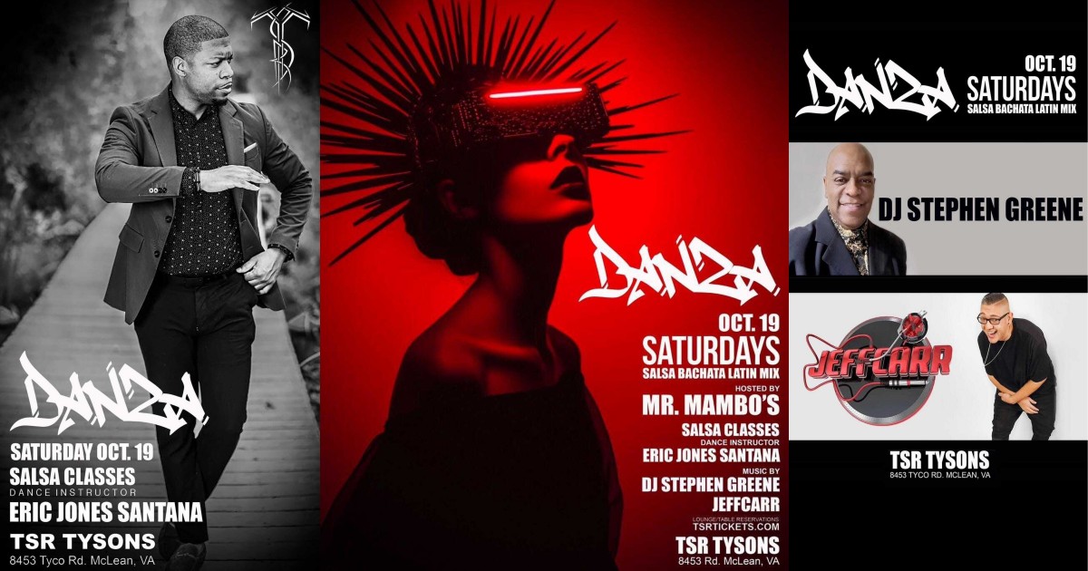 Mr. Mambos Hosts TSRTysons w Salsa, Bachata, & Latin Mix Saturdays!