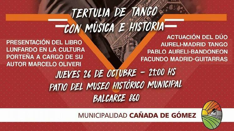Tertulia de tango con música e historia